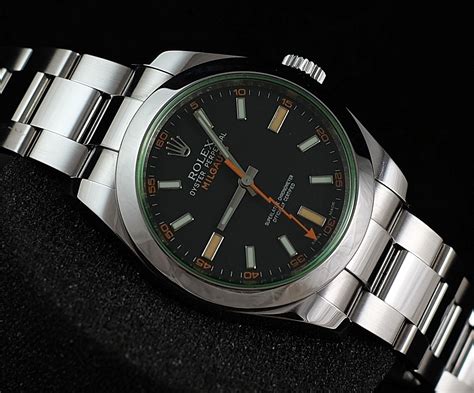 rolex milgauss green price